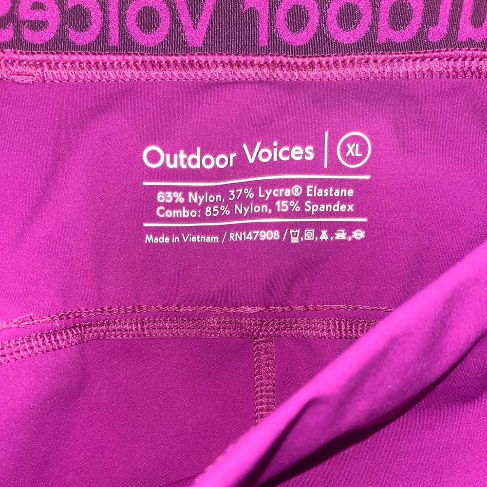 Outdoor Voices 6” Snack Shorts Bike Shorts Pockets Sz XL Hiking Walking Running - Picture 4 of 5